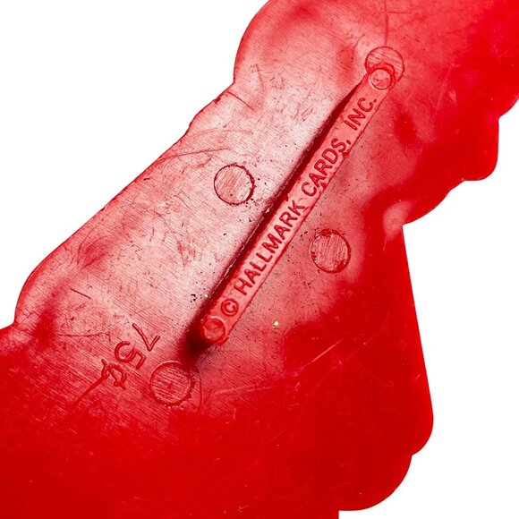 1983 Hallmark Red Toy Marching Soldier Cookie Cutter Imprint Vintage Collectible - Picture 5 of 7